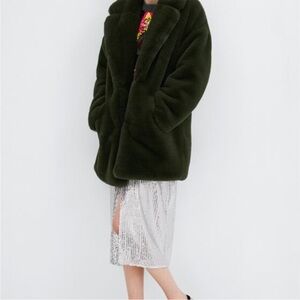 Zara Faux Fur Coat